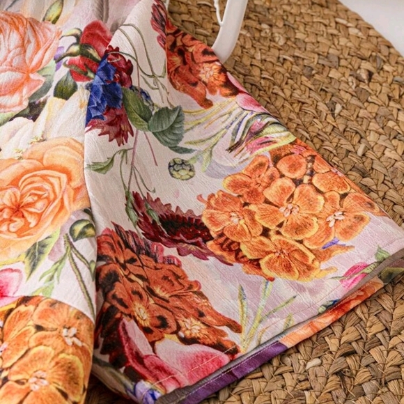 SHEIN CURVE FLORAL SHIRT DRESS SZ 1X - Picture 3 of 4